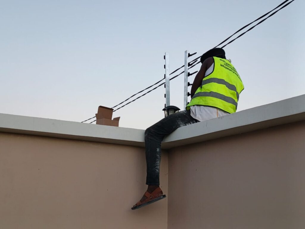 Electric fence installation in geza juu kigamboni dar es salaam